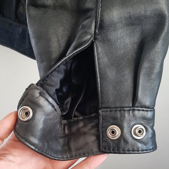 Canada Cuir Women's Vintage Genuine Leather Coat Large - Picture 5 of 11